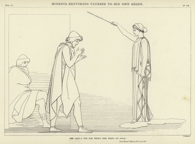 Minerva Restoring Ulysses to His Own Shape by John Flaxman